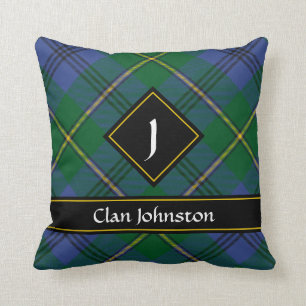 Clan Johnston Tartan Throw Pillow Kissen