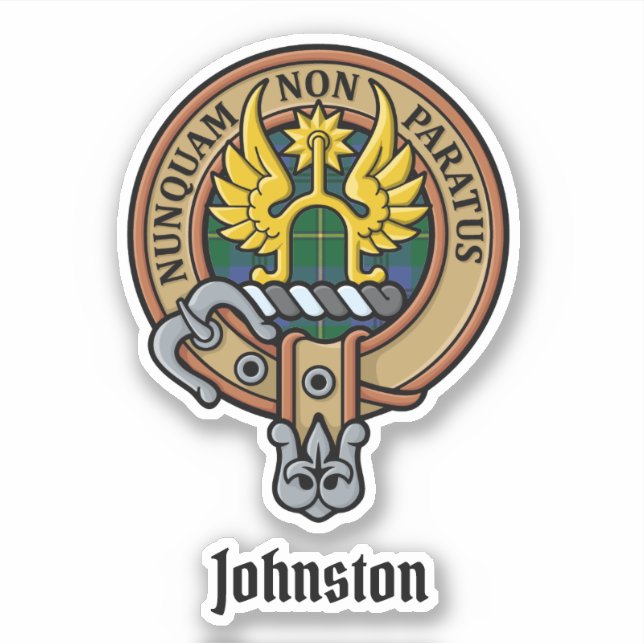 Clan Johnston Wappen Sticker (Vorderseite)