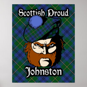 Clan Johnstone Johnston Scottish Tartan Poster