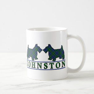 Clan Johnstone Johnston Tartan Scottie Hunde Tasse