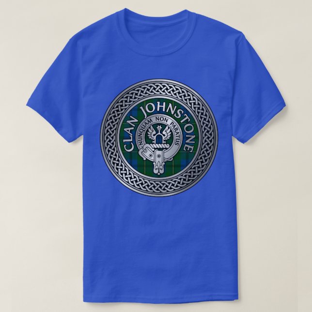 Clan Johnstone Wappen Tartan T-Shirt (Design vorne)
