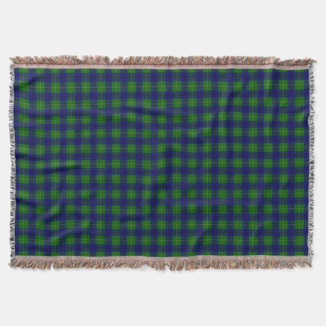 Clan-JohnstonTartan Decke (Vorderseite)