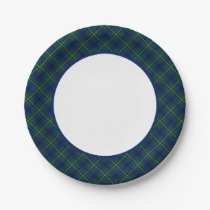 Clan-Johnstontartan-Grenze Pappteller