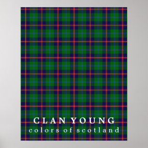 Clan-junge Farben von SchottlandTartan Poster