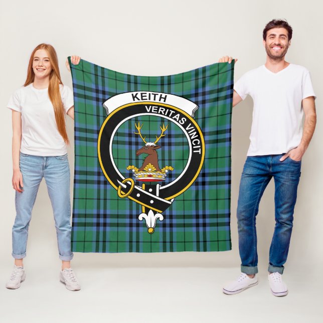 Clan Keith Ancient Tartan Kariert Fleecedecke (Beispiel)