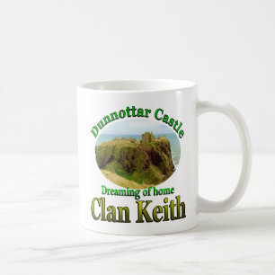 Clan Keith, der von Zuhause Dunnottar Schloss Kaffeetasse