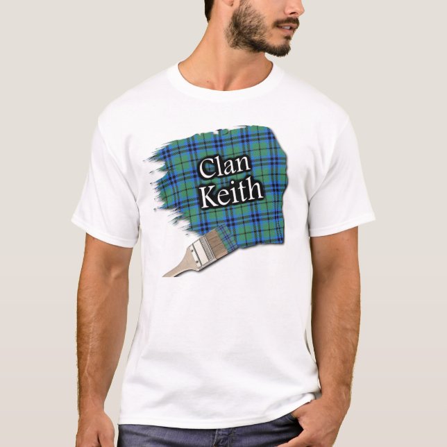 Clan Keith Scottish Tartan Paint Shirt (Vorderseite)
