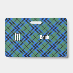 Clan Keith Tartan-Abzeichen Ausweis