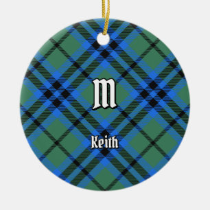 Clan Keith Tartan Keramik Ornament