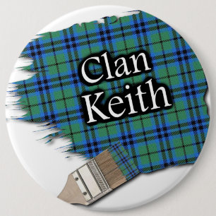 Clan Keith Tartan Paint Brush Button