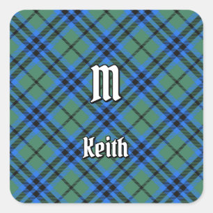 Clan Keith Tartan Square Sticker
