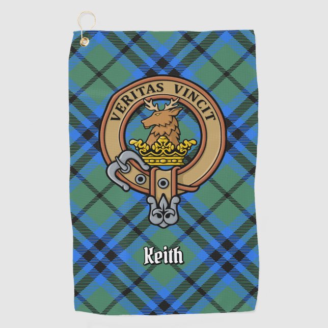Clan Keith Wappen Golfhandtuch (Vorderseite)