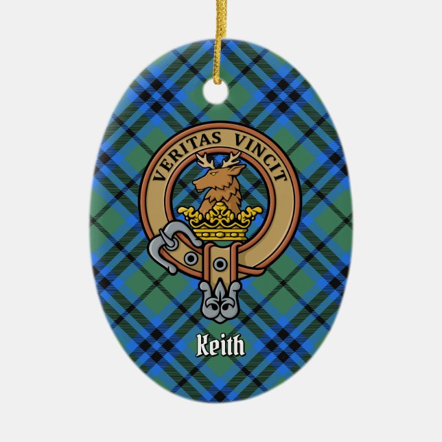 Clan Keith Wappen Keramik Ornament (Vorne)