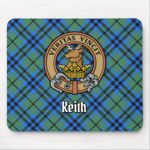Clan Keith Wappen über Tartan Mousepad