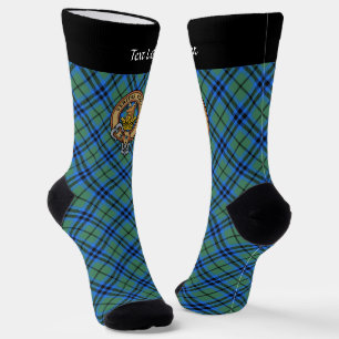 Clan Keith Wappen über Tartan Socken