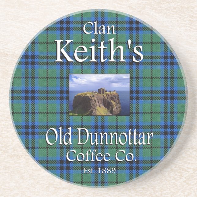 Clan Keith's Old Dunnottar Coffee Co. Untersetzer (Vorne)