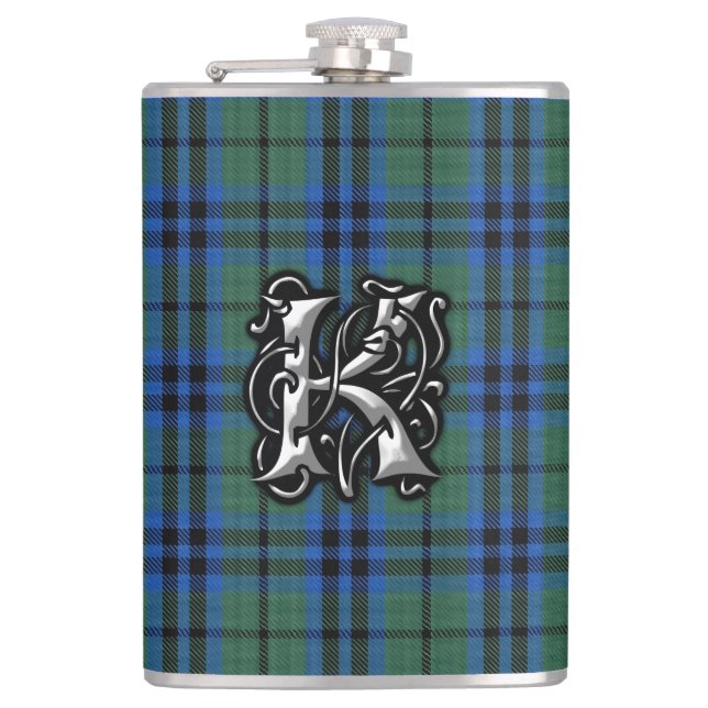Clan-Keithtartan-alte Schottland-Flasche Flachmann (Vorderseite)