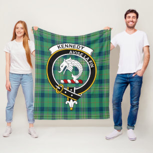 Clan Kennedy Ancient Tartan Kariert Fleecedecke