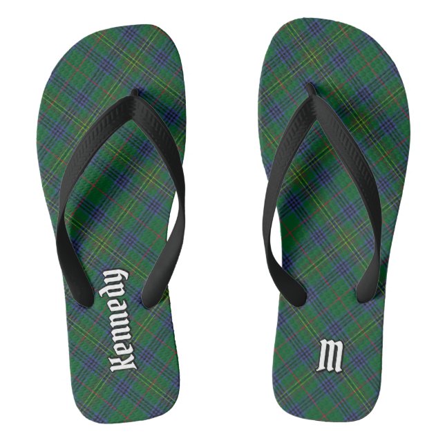 Clan Kennedy Tartan Flip Flops (Fußbett)