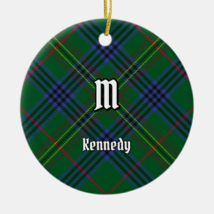 Clan Kennedy Tartan Keramik Ornament