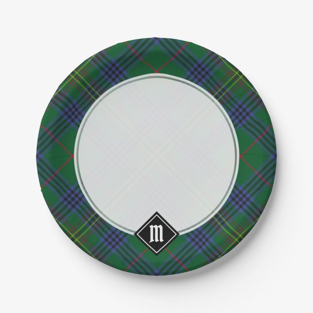 Clan Kennedy Tartan Pappteller (Vorderseite)