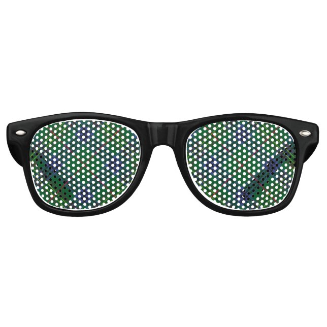 Clan Kennedy Tartan Partybrille (Vorderseite)