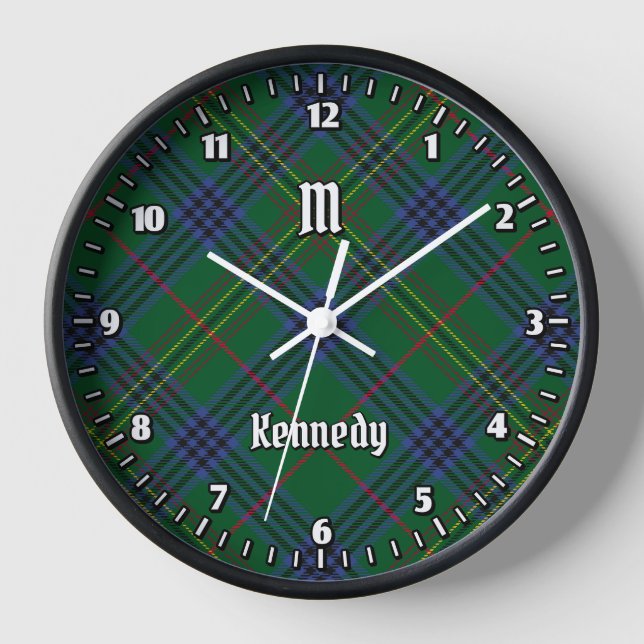 Clan Kennedy Tartan Uhr (Vorderseite)