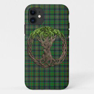 Clan Kennedy Tartan und keltischer Baum des Lebens Case-Mate iPhone Hülle
