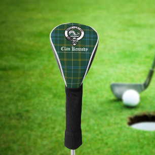 Clan Kennedy Wappen Abzeichen & Tartan Golf Headcover