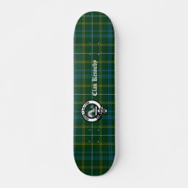 Clan Kennedy Wappen Abzeichen & Tartan Skateboard