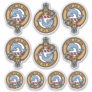 Clan Kennedy Wappen Sticker Set