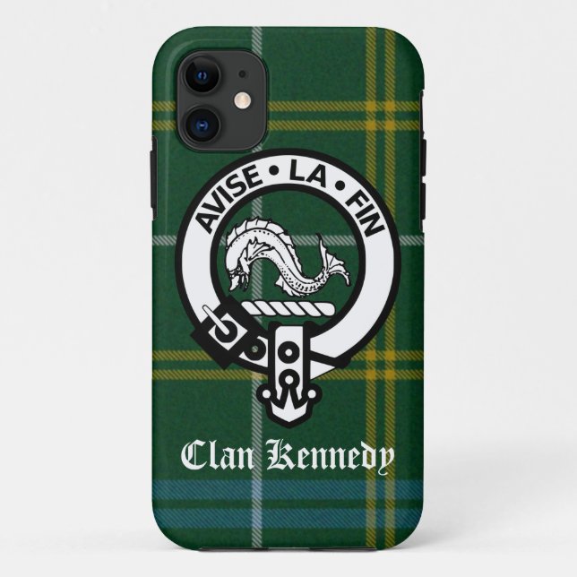 Clan Kennedy Wappen Tartan Case-Mate iPhone Hülle (Rückseite)