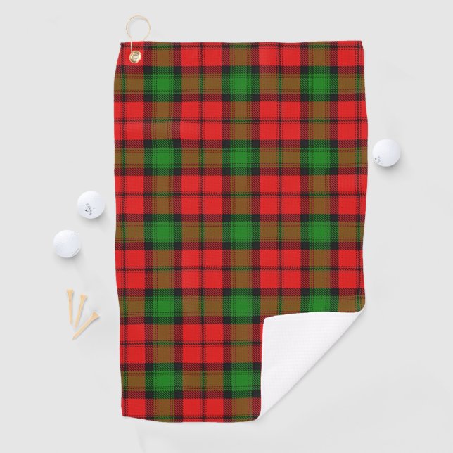 Clan Kerr Scottish Tartan Golf Towel Golfhandtuch (Insitu)