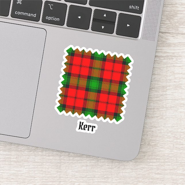 Clan Kerr Tartan Aufkleber (Detail)