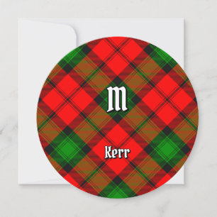 Clan Kerr Tartan Einladung