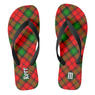 Clan Kerr Tartan Flip Flops