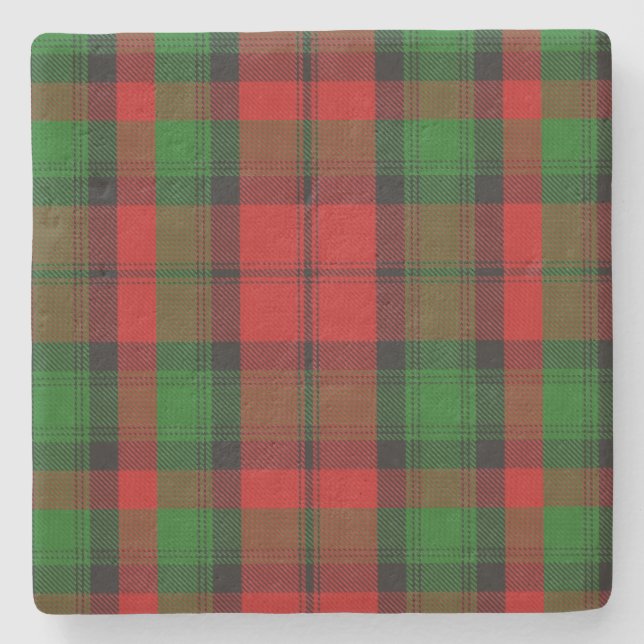 Clan Kerr Tartan Kariert Stone Untersetzer (Vorderseite)