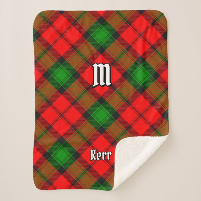 Clan Kerr Tartan Sherpadecke (Vorderseite)