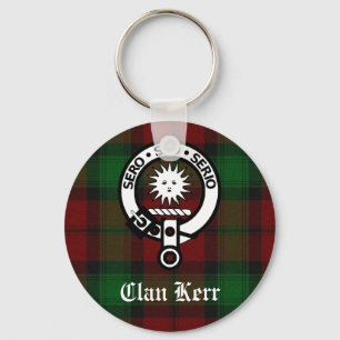 Clan Kerr Wappen Abzeichen Tartan Schlüsselanhänger