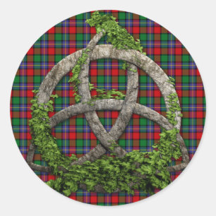 Clan Kilgore Tartanceltic-Dreiheit Runder Aufkleber