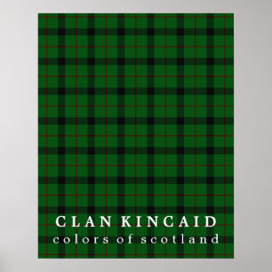 Clan Kincaid Colors of Scotland Tartan Poster