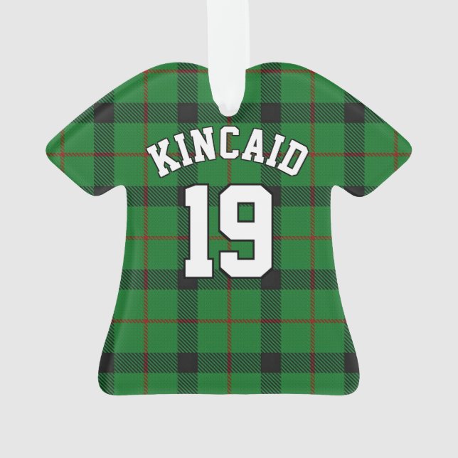 Clan Kincaid Tartan Christmas Jersey Ornament (Rückseite)