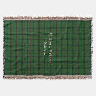 Clan Kincaid Tartan Kariertes Custom Throw Blanket Decke