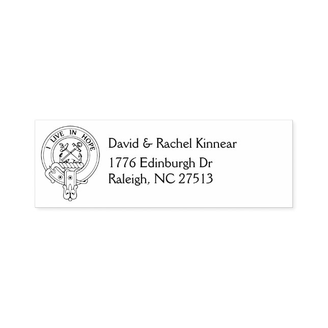 Clan Kinnear [EDIT] Wappen und Anschrift Permastempel (Design)