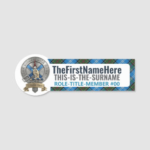 Clan Kirkpatrick Gesellschaft - CKS Namensschild #