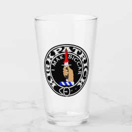 Clan Kirkpatrick "I MAK SICCAR" 16oz Glass Tumbler