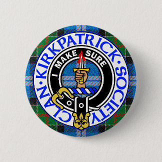 Clan Kirkpatrick Society Tartan-Abzeichen Button