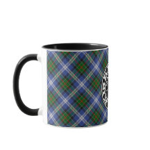Clan Kirkpatrick Society tartan Tasse