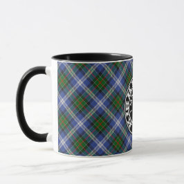 Clan Kirkpatrick Society tartan Tasse