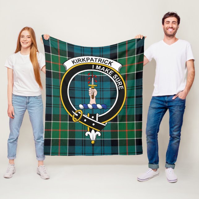 Clan Kirkpatrick Tartan Kariert Fleecedecke (Beispiel)